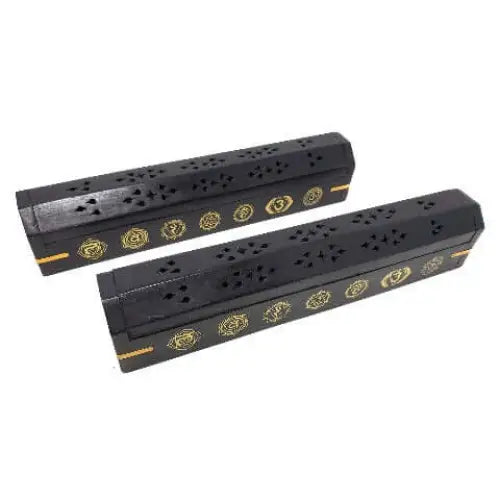 Coffin Incense Burner - 7 Chakra - 12 long - Incense Holders