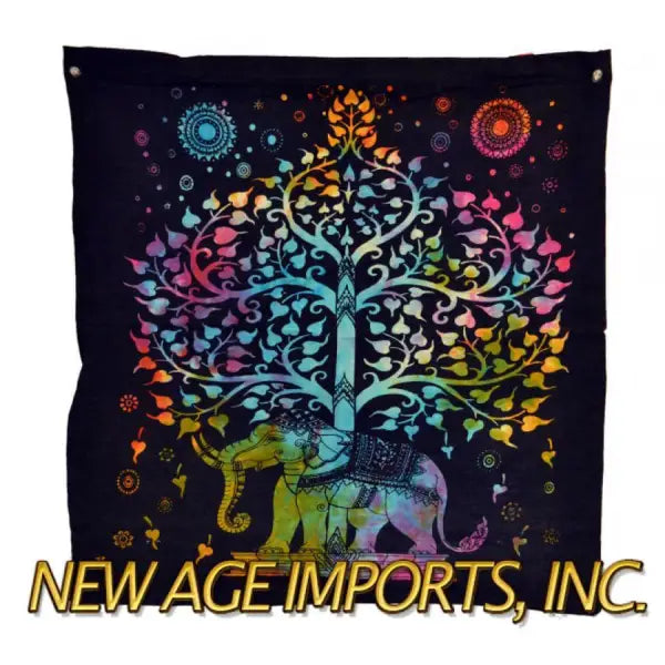 Elephant Tree Reusable Bag - 18x18 inches (large) - Shopping