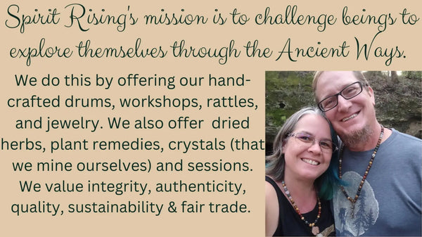 Spirit Rising mission statement banner.