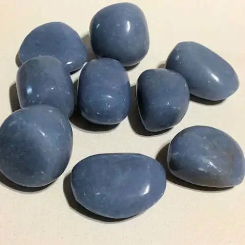 Tumbled Angelite Crystals Spirit Rising - Tumbled Angelite